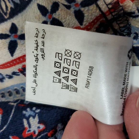 Style & Co. Womens Off-The-Shoulder Printed Dress Navy Floral XL NWT - Picture 8 of 9